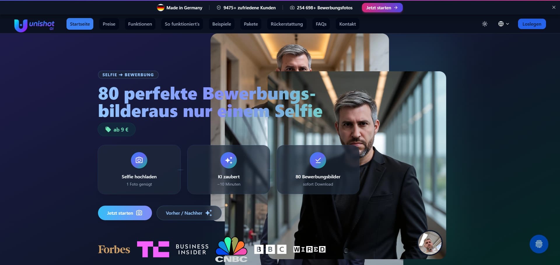 Bewerbungsbilder – Beispielbild